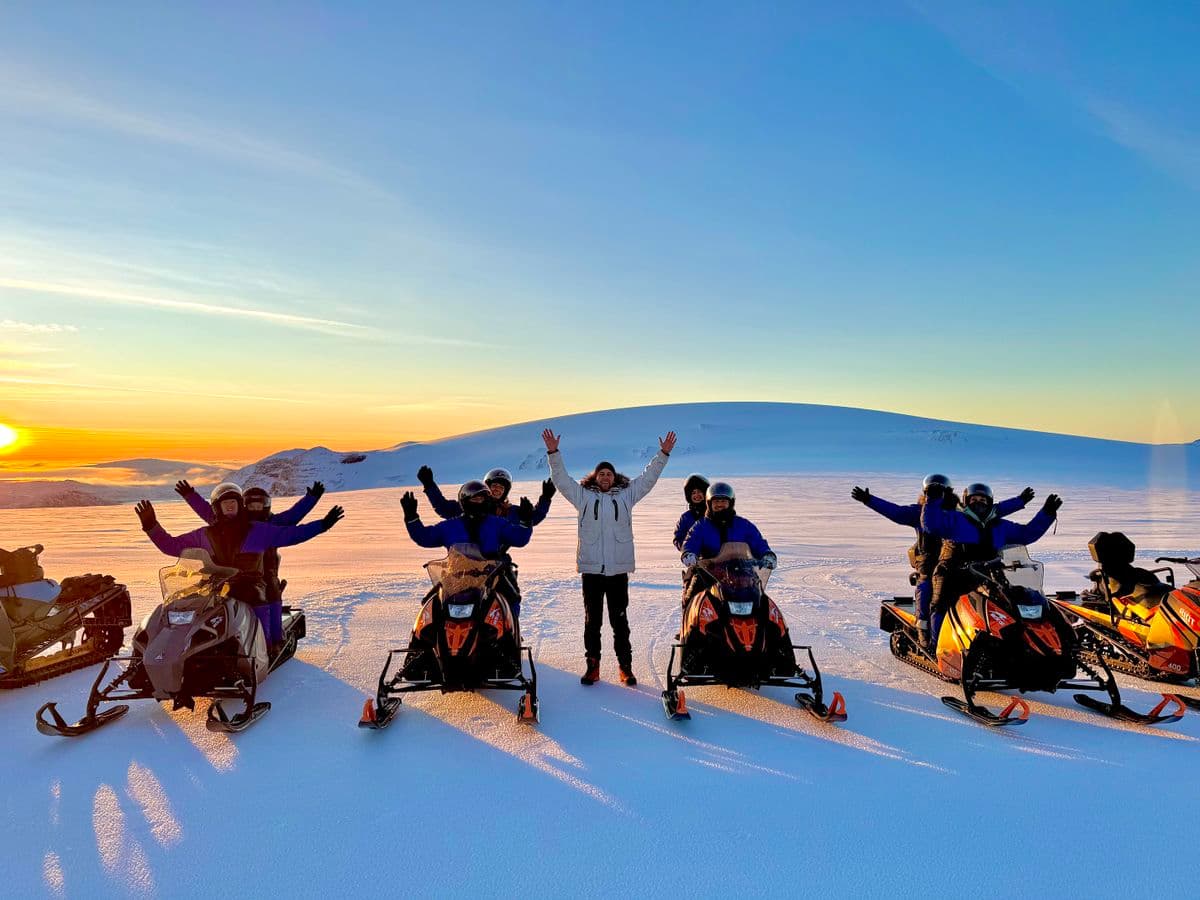 Húsafell: Snowmobiling on Langjökull Glacier - West Iceland image 1