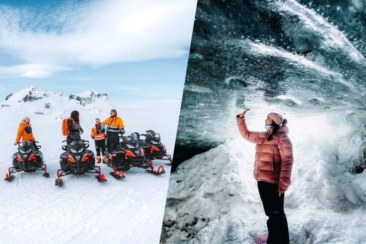 Reykjavík: Langjökull Glacier Snowmobile & Ice Cave Super Jeep Tour image 1