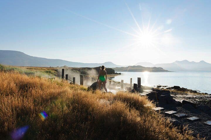 Mosfellsbær: Hvammsvík Hot Springs Admission in Whalefjord, West Iceland image 3
